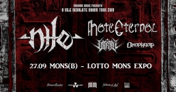 A deadly night in Mons : Nile, Hate Eternal, Vitriol and Omophagia
